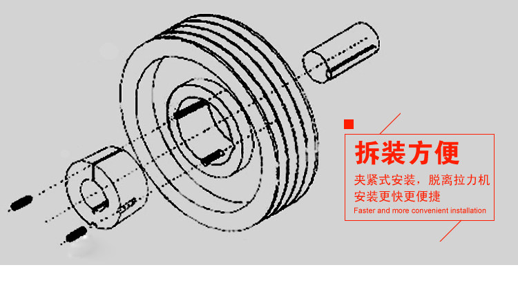 Шкив 欧标锥套式皮带轮spc280-08铸铁三角皮带盘3535锥套可调皮带盘 Jashion