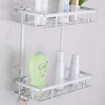 Small space double space aluminum makeup rack containing shelf (31 5CM long * 13 5CM wide)