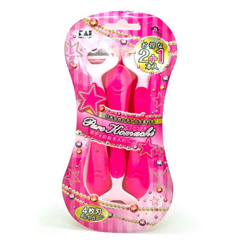 Japan's Beprint KAI women use body hair shaving with four blades shave knives three to put affordable and good use-Taobao