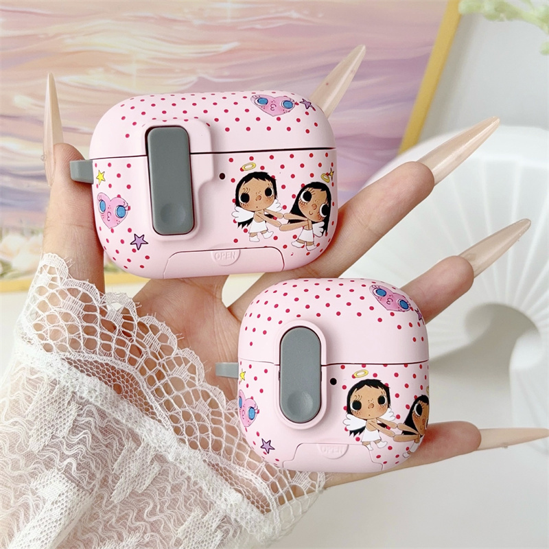 Suitable for Airpodspro3 Earphone Protective Cover, Apple 4Th Generation Lock Buckle Pop-Up Cover Pro2 Bluetooth Earphone Case, High-End Cartoon Earphone Protective Cover, Bluetooth Cover, Earphone Cover Suitable for Airpodspro3 Earphone Protective Cover, Apple 4Th Generation Lock Buckle Pop-Up Cover Pro2 Bluetooth Earphone Case, High-End Cartoon Earphone Protective Cover, Bluetooth Cover, Earphone Cover