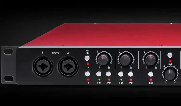 Bộ tiền khuếch đại micrô 8 kênh Foxter Focusrite Scarlett OctoPre - Nhạc cụ MIDI / Nhạc kỹ thuật số mic phỏng vấn