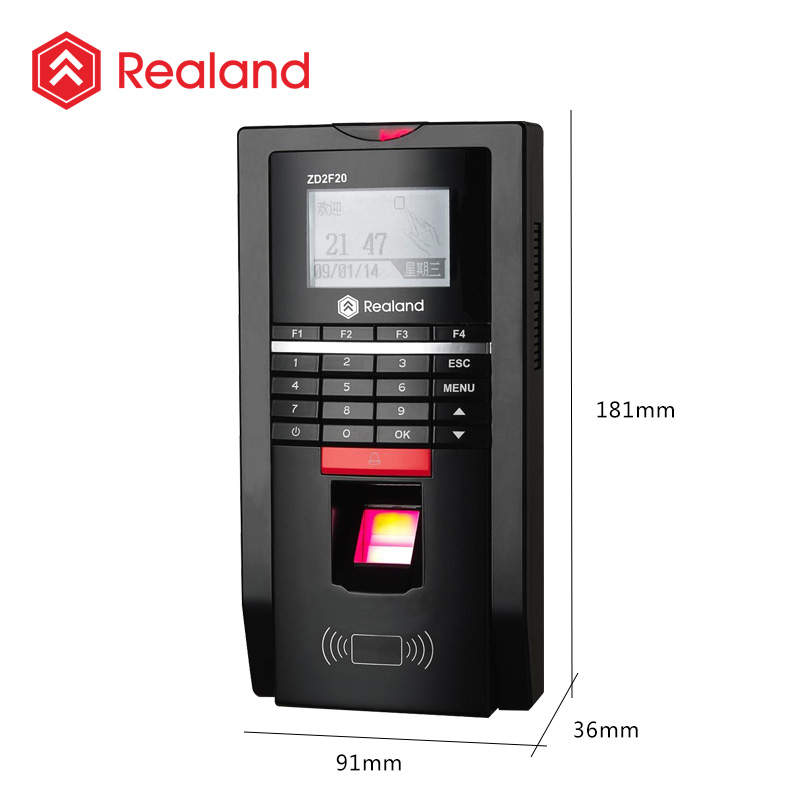 Real Ground ZD2F20 Fingerprint Access Control Exam Real Ground F20 Fingerprint Door Fasting ID Card TCP IP U Disk Download