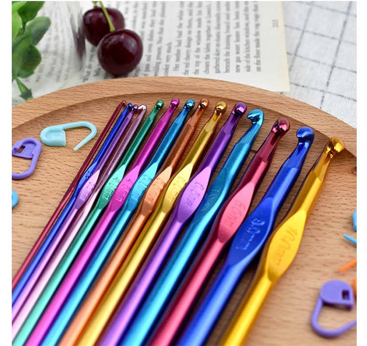 Handmade len móc búp bê Tự làm hướng dẫn hợp kim kim loại quà tặng các công cụ mới làm quen nhà đan móc bộ - Công cụ & vật liệu may DIY kim khâu len