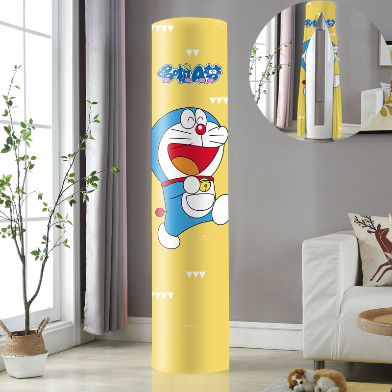 Air conditioning dust cover vertical round cylindrical cabinet cover protective cover storage bag elastic start-up do not take dust cover