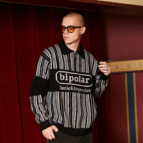 BIPOLAR RETRO RACING POLO SWEATER COUNTRY TIDE NEW PINT AMERICAN STREET HIP HOP EASY TO TURN OVER THE JERSEY MAN