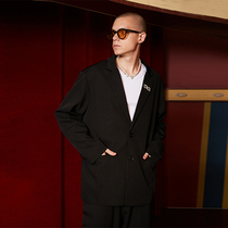 BIPOLAR SUIT JACKET NATIONAL TREND FALL NEW PINT HIP HOP AMERICAN STREET CASUAL LOOSE WEST SUIT JACKET MAN