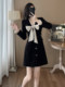 Fashionable French Hepburn Style Little Black Dress for Women, Elegant and Mature Style, Goddess Style, Chanel Style Dress with a High-End Feel