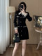 Korean-Style Fashionable Hepburn-Inspired Little Black Dress for Petite Wealthy Girls, Chanel-Style Dress with a High-End Feel