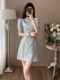 Summer Cheongsam, New Chinese-Style Women's Clothing, Chinese-Style Skirt, Petite Design, Elegant Puff Sleeves, A-Line Dress