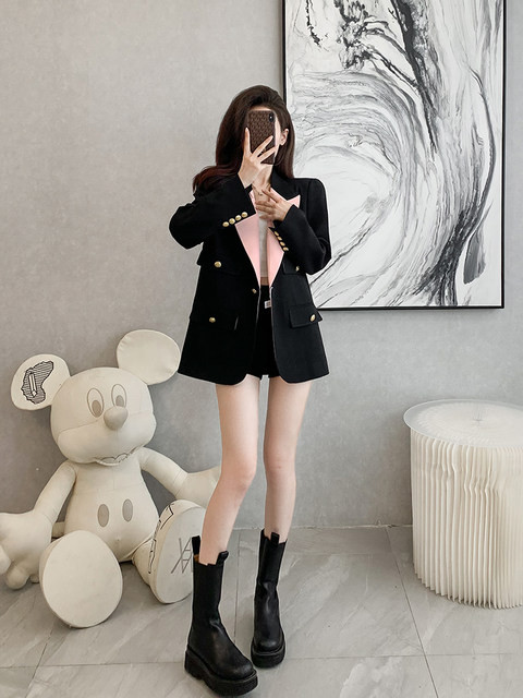 Korean Style Casual Versatile Blazer for Women with a Unique Design, Powerful Aura, and High-End Feel That Stands Out on the Street