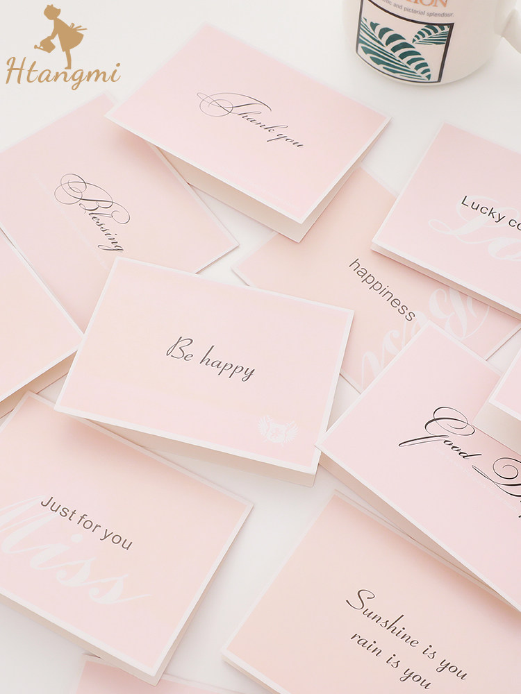 Valentine's Day new greeting card set folding card Birthday blessing confession small card Flower bouquet gift decoration