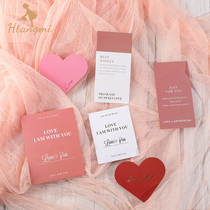 New creative bronzing greeting card set Valentines Day Bouquet decoration elevator gift box blessing card flower shop