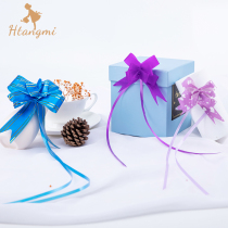 Christmas gift Decoration ribbon ribbon Ping An fruit packaging belt bow trumpeter pull flower cigarette gift tie