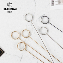 ins Nordic style wrought flower Flower Flower insert metal simple ornament ornaments 6 sets