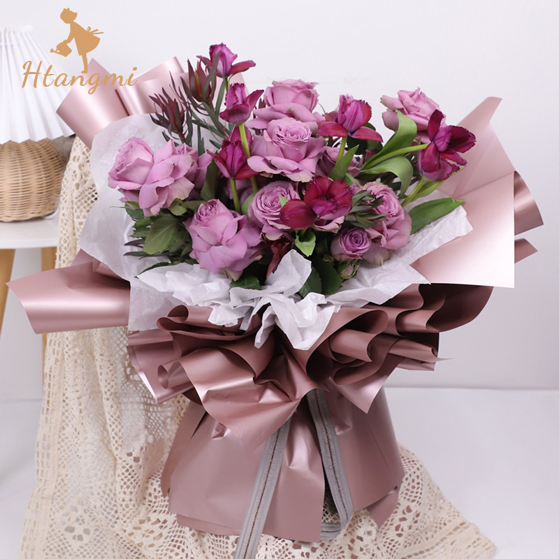 Upscale flowers wrapping paper Oya paper Double face Remain paper Waterproof Han style bouquet wrapping paper Flowers paper Bag paper