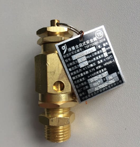 Ningbo Yong Safety Opening Safety Valve Pure Copper Pure Copper Configuration Pressure 0 22 0 28 0 30 MPa Original Factory