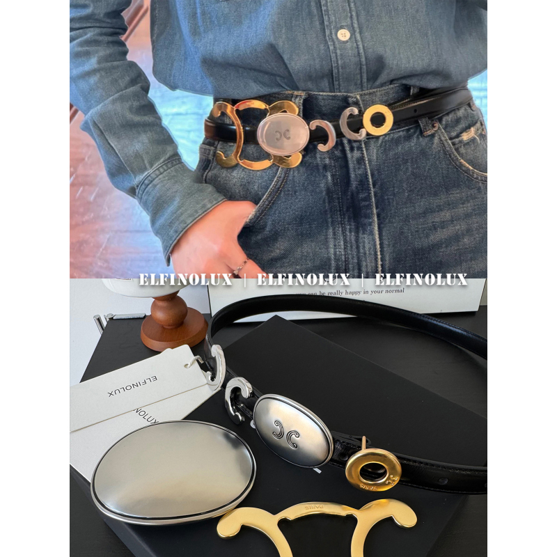 Elfinolux 26-7 Summer New Style Multi-Accessory DIY Personalized Metal Buckle Fashion Show Belt Women's Belt Elfinolux 26-7 Summer New Style Multi-Accessory DIY Personalized Metal Buckle Fashion Show Belt Women's Belt