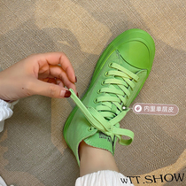 Thick-soled womens shoes 2021 new summer versatile casual high-top womens ins board shoes Korean version of the tide shoes canvas shoes women