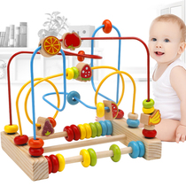 Baby children around beads beaded toys to benefit intelligence multifunctional boys and girls 0 baby 1-2-3 one year old and a half early education