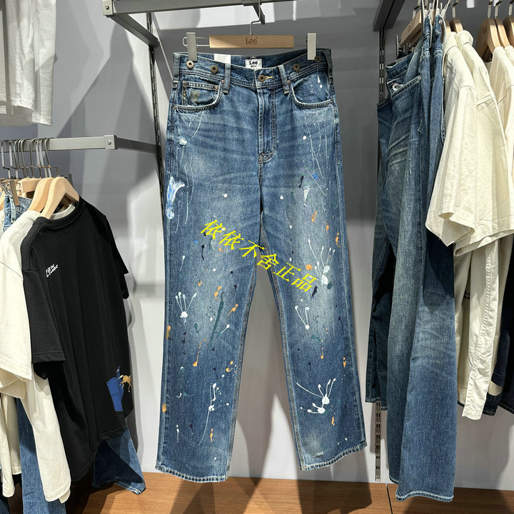 Authentic 2026 Autumn Men's 101 Ink-Splashed Loose Jeans Lmb266101212605-A11537 Authentic 2026 Autumn Men's 101 Ink-Splashed Loose Jeans Lmb266101212605-A11537
