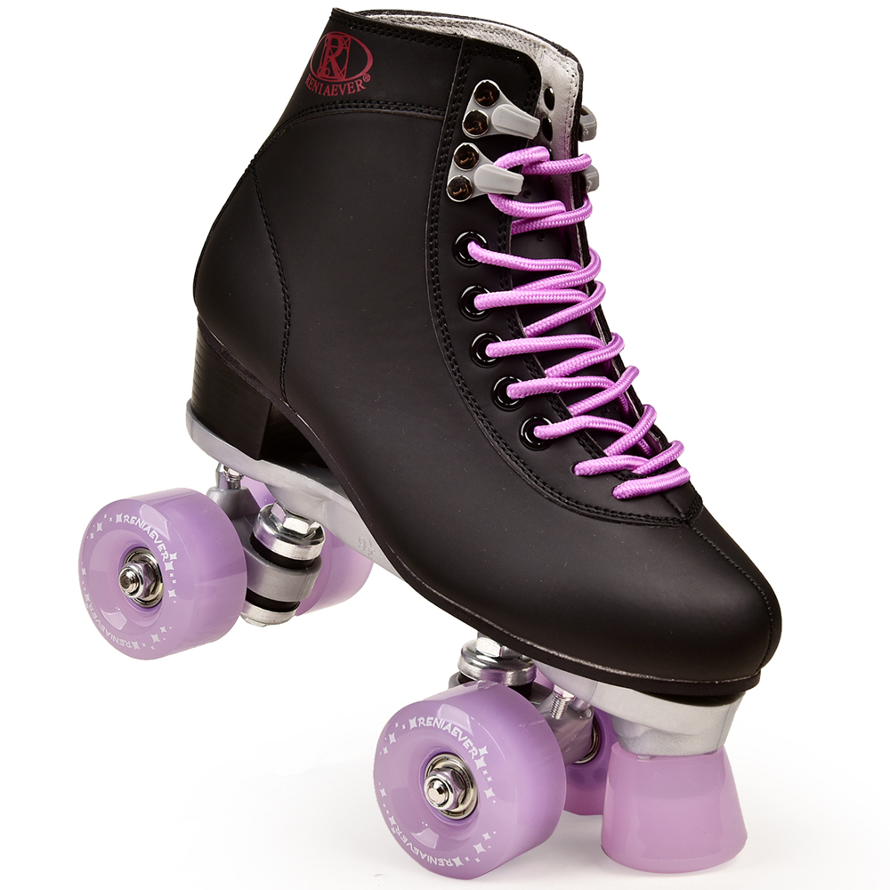 RENIAEVER Double Row Skates 4 Wheel Roller Skates Professional Pulley Shoes Adult Girls Colorful Macaron