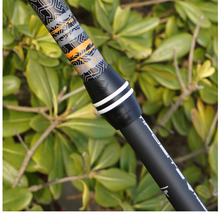 Trailblazer sợi carbon trekking cực carbon kính thiên văn cong tay cầm T xử lý mía cũ nạng siêu nhẹ ba phần siêu ngắn - Gậy / gậy gậy chống lưng