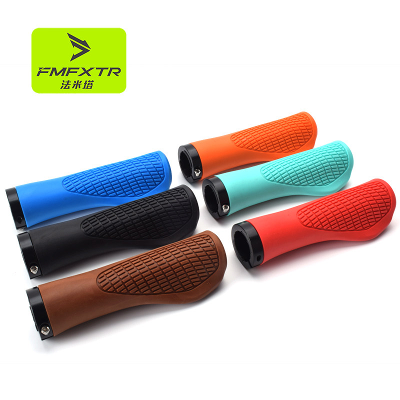 Bicycle handlebar mountain bike handle dead fly lock rubber handlebar non-slip handlebar folding bike riding grip