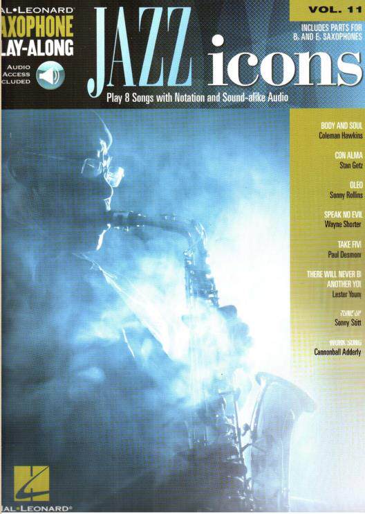 261-Master Sax Accompaniment Vol 11-Jazz Icons Jazz Milestones 8 pieces