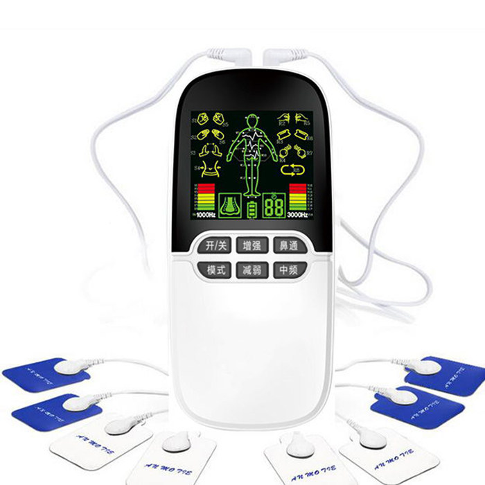 Medium and low frequency physiotherapy instrument home acupuncture and moxibustion electrotherapy machine pulse whole body dredging meridian massage multi-function rechargeable - Taobao