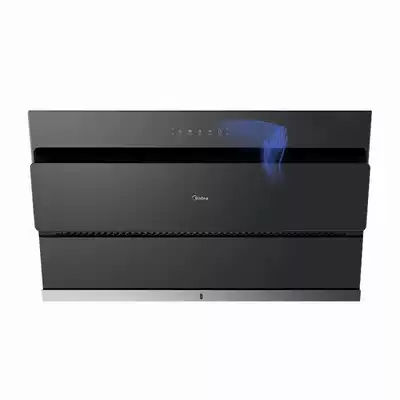 Midea J25 smoke machine gas stove set home large suction side suction self-cleaning range hood glass gas stove