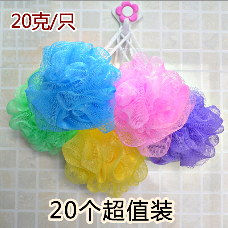 Large number bathing ball shower bath flowers children rubbing bath flowers balls can love women don't loose bath flowers bath towels bath flowers
