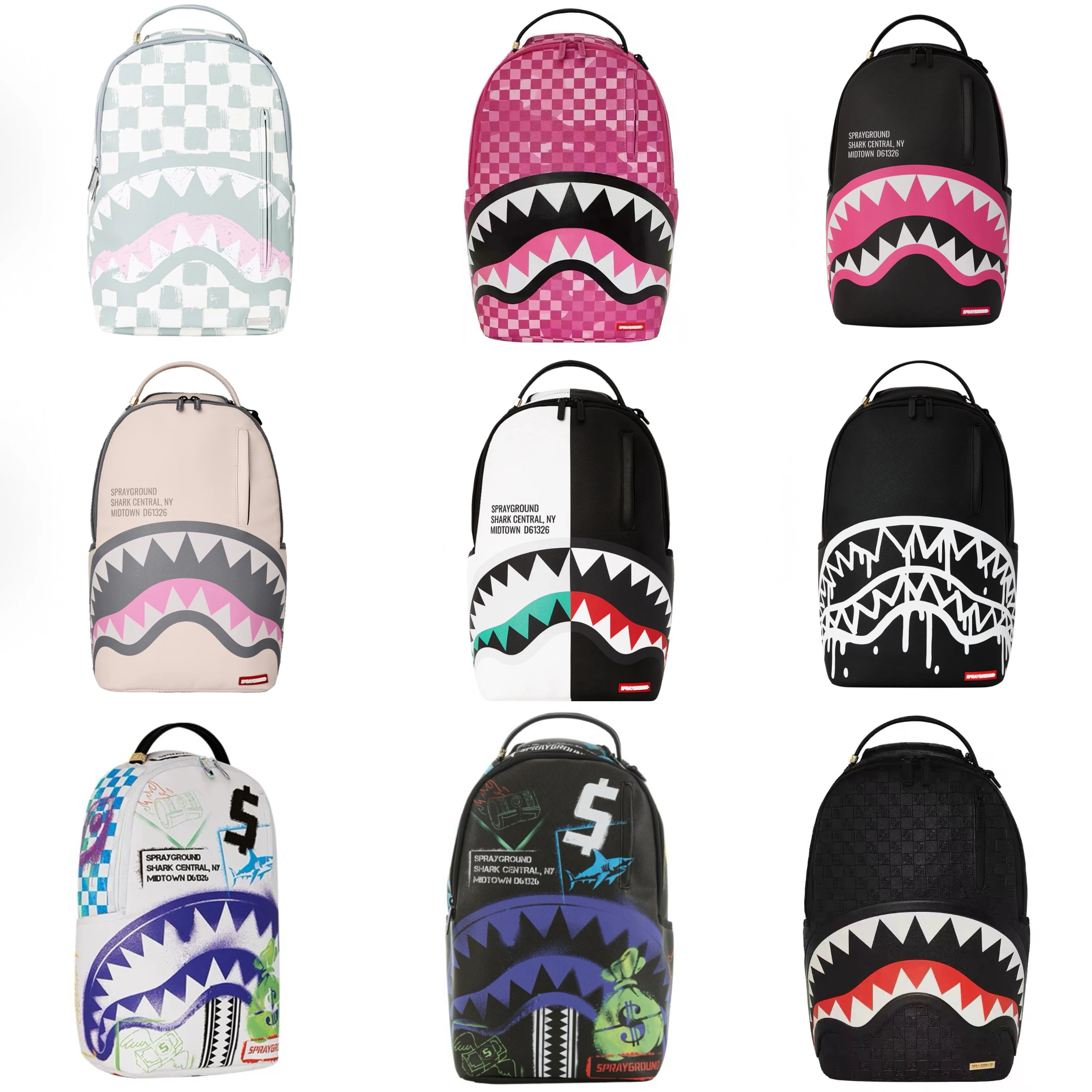 Рюкзак-лето SprayGround Shark, стильный летний рюкзак для мужчин и женщин