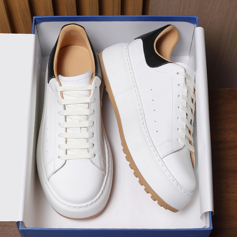 Xiao Zhan's Same Style German Training Shoes for Men, Made of Top-Layer Cowhide, Height-Increasing for Petite Individuals, Breathable, Suitable for Wide and Fat Feet