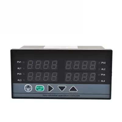 Temperature and pressure digital display measuring instrument Pt100 dual-circuit four-way eight-way multi-Circuit digital display regulator
