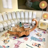 Современное простые стеклянные скандинавские креативные бревенчатые сведения дикий боевой искусство кофейня кофе кофе кофейная комната гостиная легкая легкая роскошь