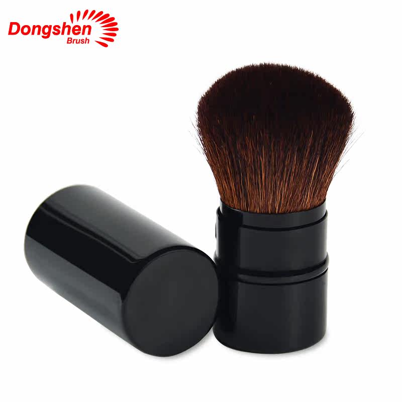dongshenbrush化妆刷散粉刷 伸缩便携带盖羊毛腮红刷散粉刷懒人刷