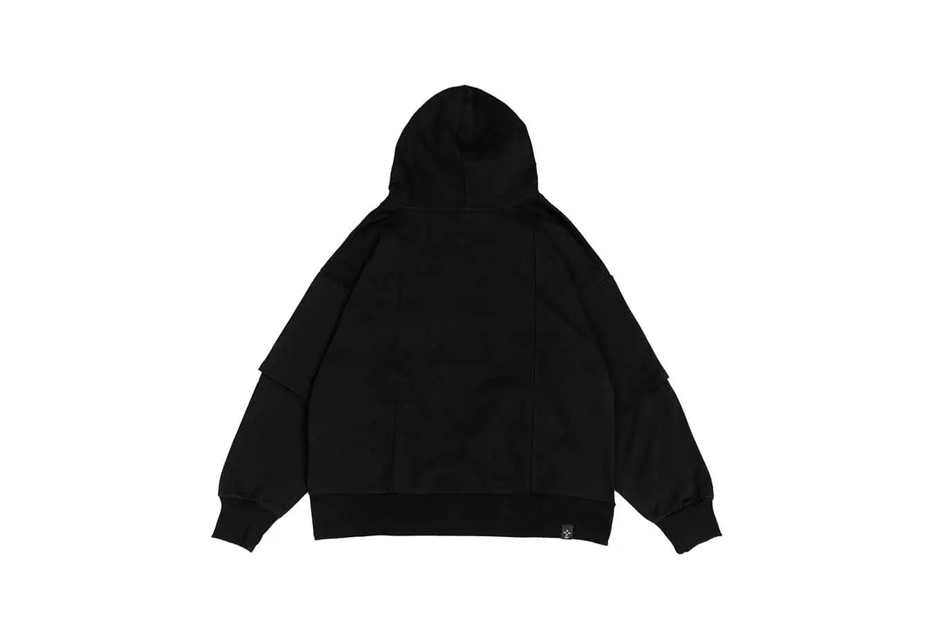 Nanrari 23 A/W 23-EM. Пикантная броня худи геометрическая резка резки