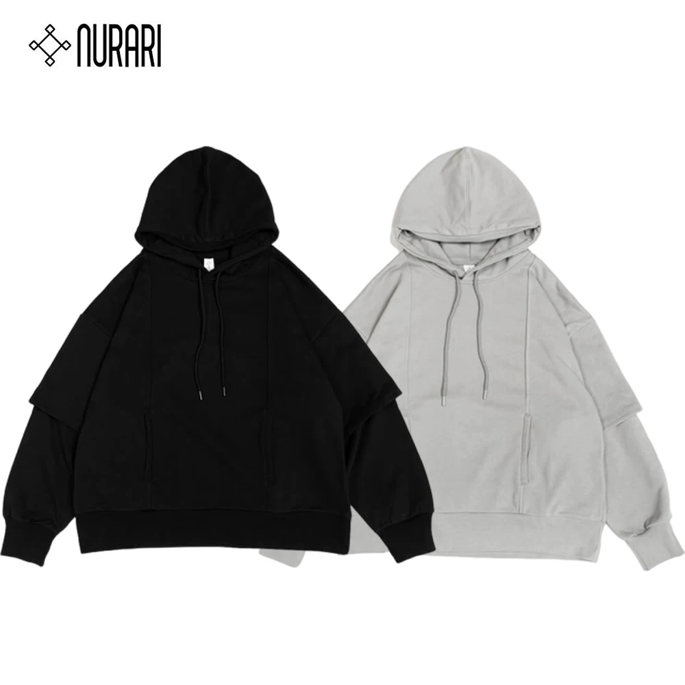 Nanrari 23 A/W 23-EM. Пикантная броня худи геометрическая резка резки