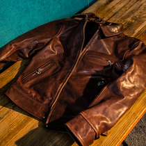 Mochen Leather Muholland Road Brown Horse Pi Ying Ge Ying Ge Ying Xing Media Leather Clothes