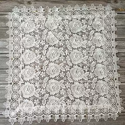 Microwave cover cloth lace embroidery square towel tablecloth bedside cabinet dust cover water dispenser computer air conditioner multi-purpose cover towel