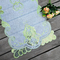 Lace fabric embroidered tablecloth table flag European American bedside table microwave oven multi-purpose cover table coffee table mat