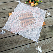 Foreign trade Korean mesh embroidery tablecloth European fabric Set-top box dust cover cover towel Tea set Tea plate cloth cover cloth
