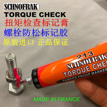 France imported SCHNOFRAK torque check marking paste Bolt anti-loosening marking glue Tamper-proof marker pen