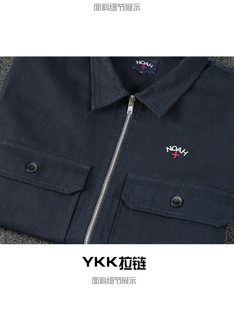 Noah18ss Yu Wenle với mùa xuân và đàn ông và phụ nữ Nhật Bản phiên bản tiếng Hàn của phần mỏng của áo khoác đôi gió quân đội - Cao bồi quần áo nam mùa hè
