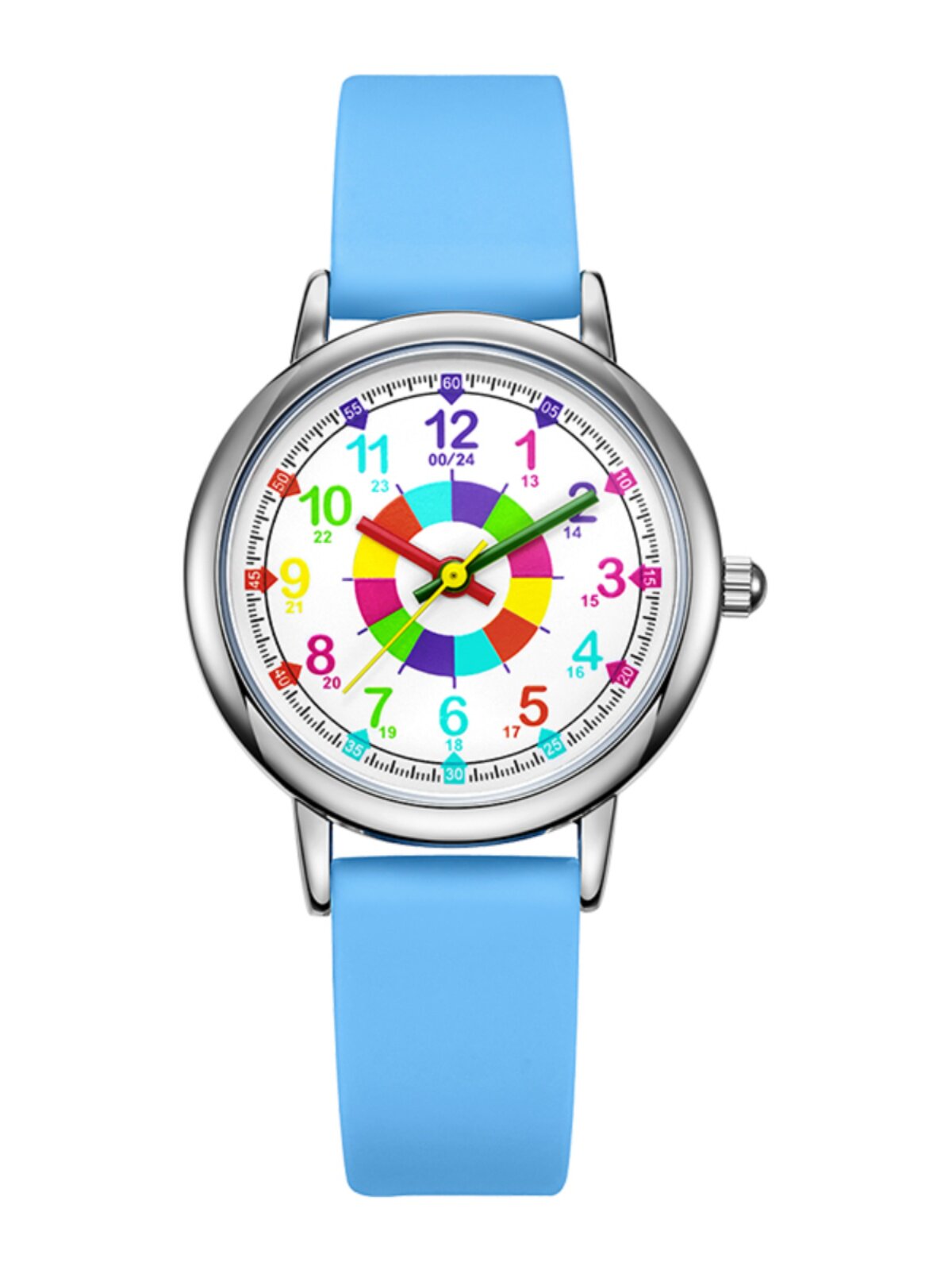 Version für Frauen-Grundschulprüfungen, einfache und niedliche, wasserdichte Quarzuhr_voghion.com