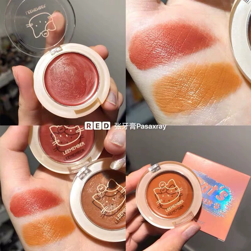 Miễn phí vận chuyển! LEEMEMBER 萌 kem đỏ má kem môi và má đôi mục đích 02 03 - Blush / Cochineal