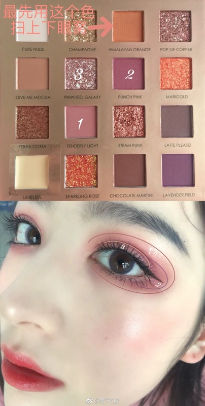 Fairy Eyeshadow Fiel Deer 16 Color Eye Shadow Matte Pearlescent Mermaid Hue Hu * a Desert Rose Màu thay thế - Bóng mắt phấn mắt nội địa trung