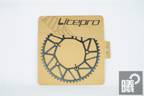  Litepro positive and negative tooth hollow lightweight disc 52T56 tooth folding car small wheel single disc modified crank tooth disc