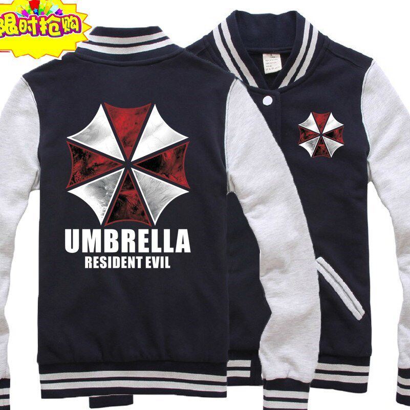 Biohazard Peripheral Umbrella Baseball Uniform Umbrella Personalized Baseball Shirt Biochemical Fan Jacket