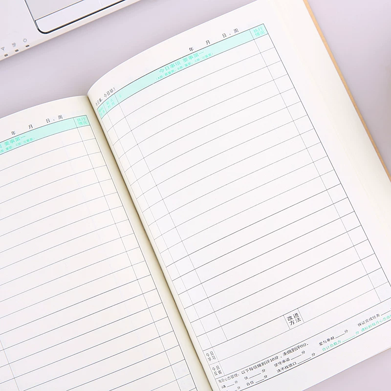 A5 work plan business notebook stationery daily important notepad time management efficiency schedule book